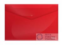 Папка-конверт с кнопкой А4 180мкм PROFF красная
