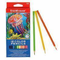 Цветные карандаши 12цветов Erich Krause