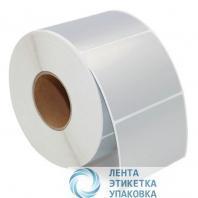 Этикетка полипропиленовая 58*30, 900 этикеток, белая, втулка 40мм