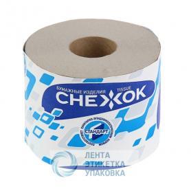 Туалетная бумага «Снежок 57м» со втулкой /24/