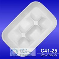 Лоток вспененный С 41-25 /6 секций/