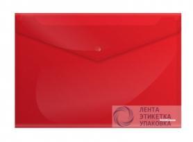 Папка-конверт с кнопкой А4 180мкм PROFF красная