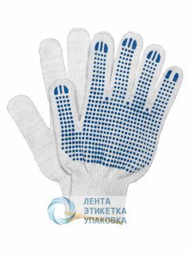 Перчатки хлопчатобумажные с ПВХ 5 ниток 10 класс