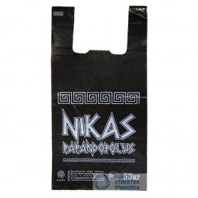 Пакет-майка «Nikas» 30*55-35мкм черный