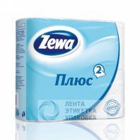 Бумага туалетная Zewa Plus 2-слойная белая (8шт/уп)