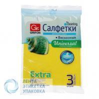 Салфетка вискозная 30х38см GRIFON (3шт/уп)