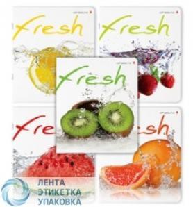 Тетрадь 48л, клетка, скрепка, «Альт Фрукты NEW»