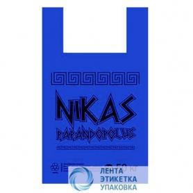 Пакет-майка «Nikas» 30х55-25мкм синий