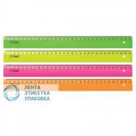 Линейка пластиковая 30см СТАММ Neon Cristal