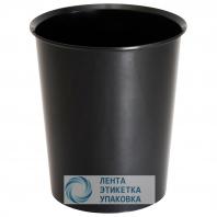 Корзина для бумаг круглая 12л, черная