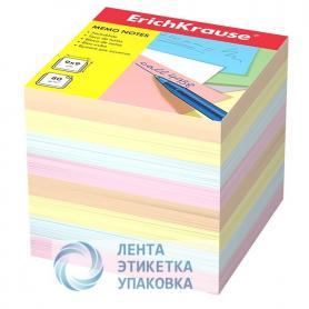 Блок для записи 90*90*90 Erich Krause цветной 80г/м
