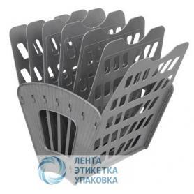 Лоток для бумаг вертикально — горизонтальный  СТАММ Веер 7 секций, серый